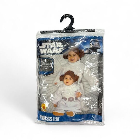 Vintage-style Star Wars Princess Leia Baby Costume — Infant Cosplay Outfit 6-12M - Picture 7 of 7